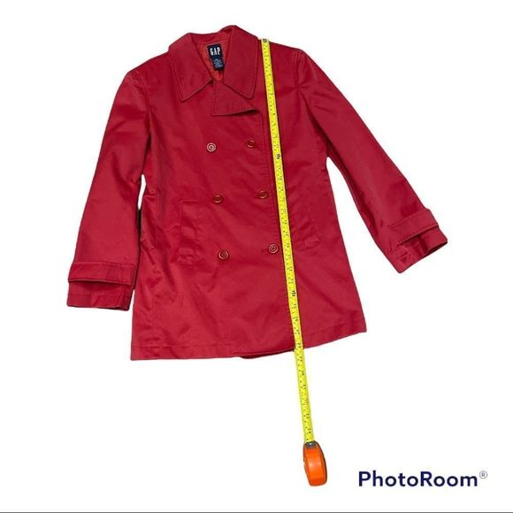 Gap Red Pea coat , good for spring or fall size XS - Picture 5 of 8